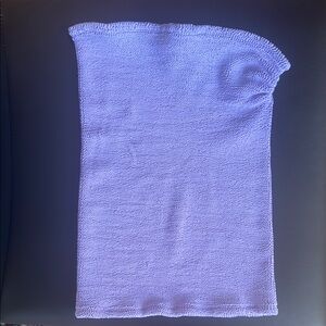 Hunza G Lavender knit bathing suit cover up skirt.